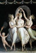 Antonio Canova The Three Graces Dancing painting